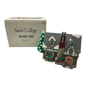 Dept. 56 "Oak Grove Tudor" Vintage Original Snow Village Hand Painted House